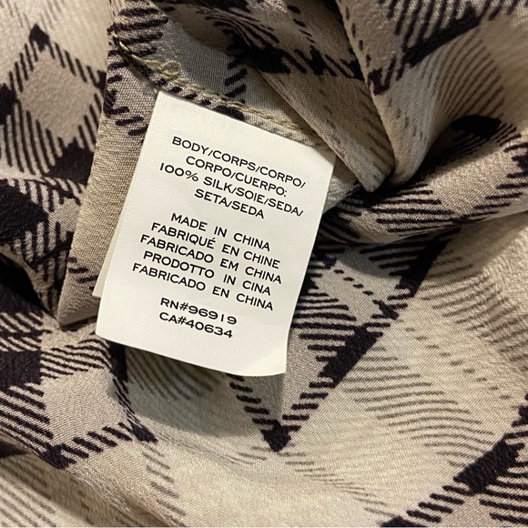 Marc Jacobs Beige and Brown Redux Grunge Silk Plaid Shirt - Picture 5 of 5